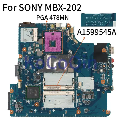 SONY Vaio VGN-NS Series MBX-202 Motherboard A1599545A M790 1P-0087500-6011 DDR2