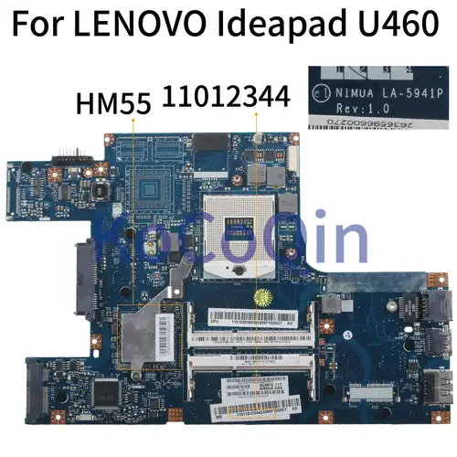 Motherboard LENOVO Ideapad U460 HM55 Mainboard NIMUA LA-5941P