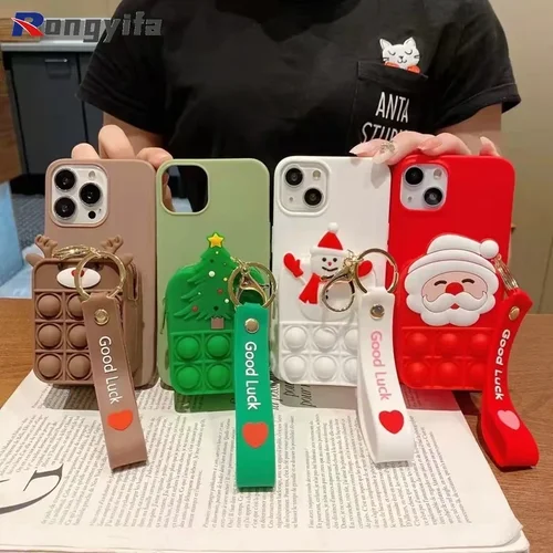 Christmas Wallet Case Realme C35 Narzo 50 Pro 8i 9 Pro Plus