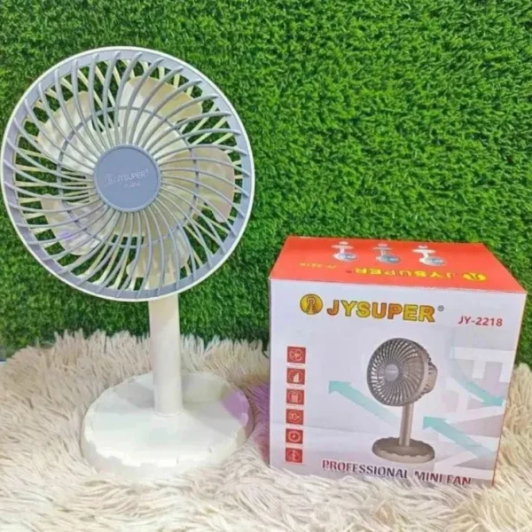 JY SUPER Lithium rechargeable mini table fan JY-2218 4