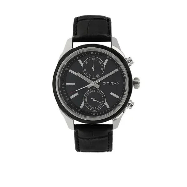 Titan 1733kl01 Multifunction Blue Dial Leather Bangladesh