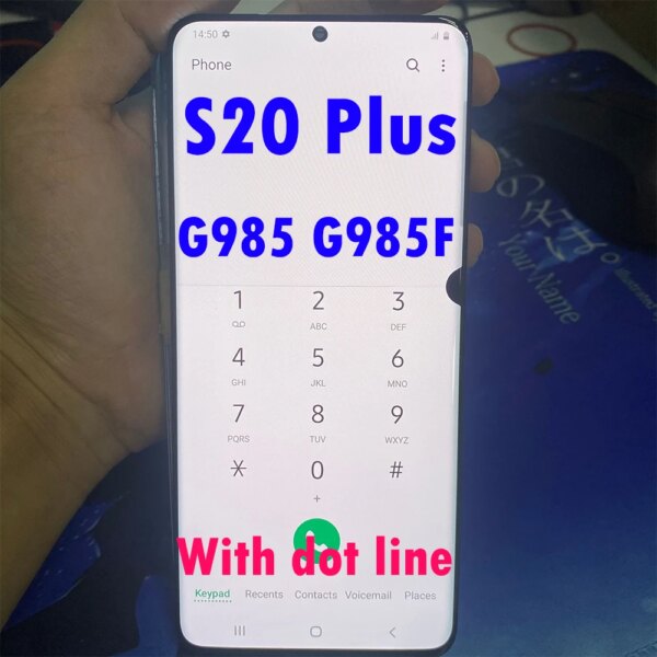 With Line Single Sale Defect LCD Samsung S20+ SM-G985 SM-G985F S20 Plus LCD Touch