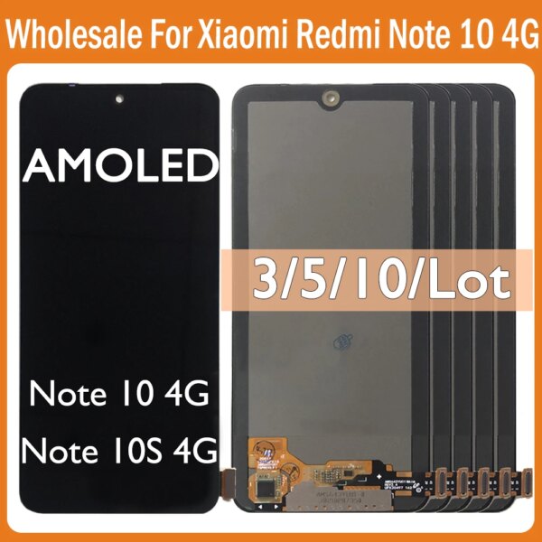 Xiaomi Redmi Note 10 4G LCD M2101K7AG M2101K7AI Touch Screen Display Replacement Parts Redmi