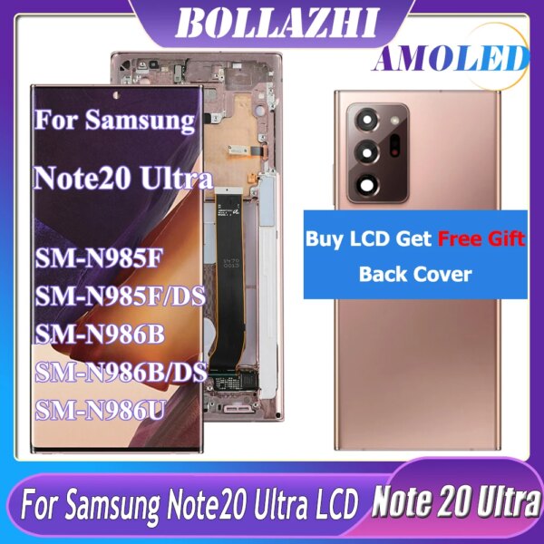 6.9" super AMOLED LCD SAMSUNG Note 20 Ultra N985 N985F LCD Display Note20 Ultra