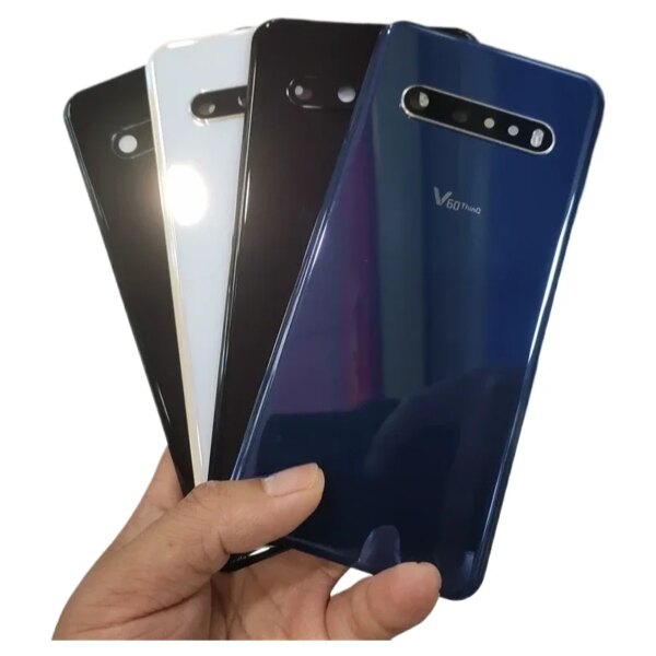 Glass Backshell Cover LG V60 ThinQ 5G Rear Housing Back Cover Backshell Door Case