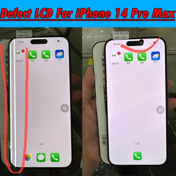 Defect LCD Display Apple iPhone 14 Pro Max LCD Touch Screen Digitizer Full Assembly