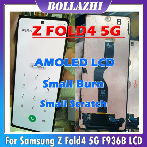 With Burn super AMOLED LCD Samsung Z Fold4 5G LCD Fold 4 F936B F936U