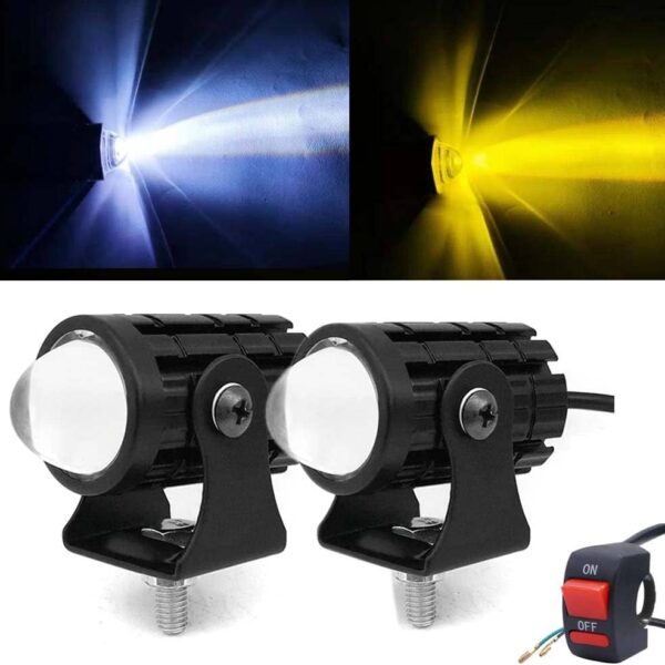 Mini Driving fog Light Waterproof With Two Color YellowWhite &