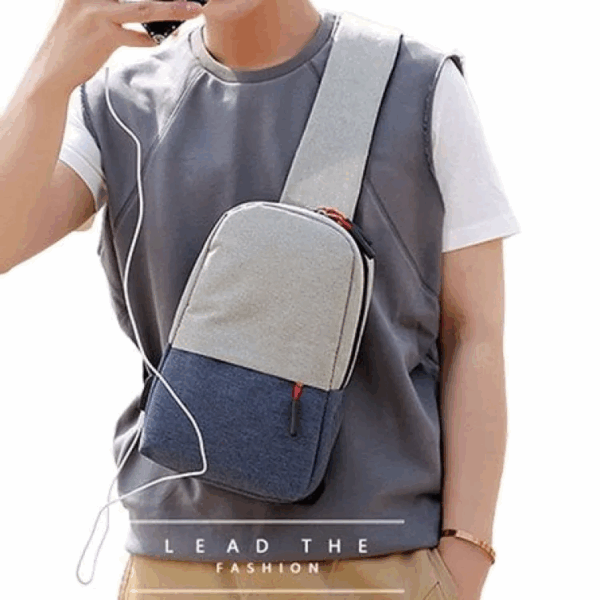 Multi functional Men Crossbody Bag Shoulder Bag Travel Hiking Camping Sling