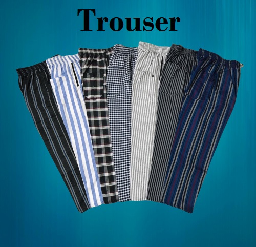 Mixed Cotton Trouser Pant For Men Random Color 1 Pcs