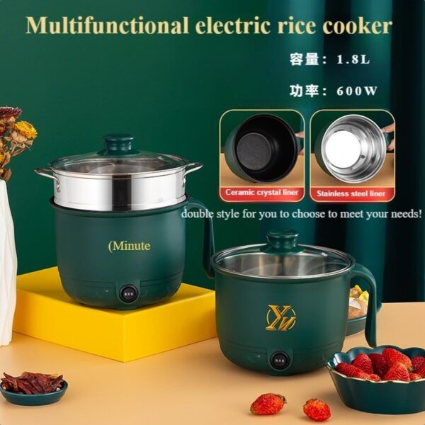Mini Electric Rice Cooker 18 L Non stick Cooking Machine Double