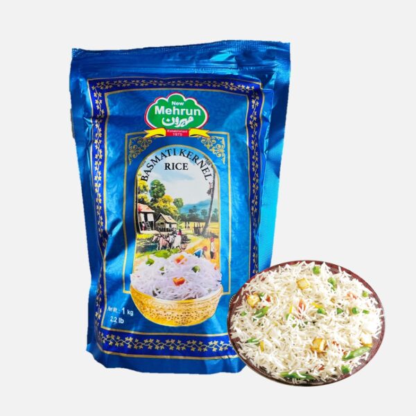 New Mehrun Premium Basmati Kernel Rice – Extra Long, Aromatic & Fluffy (1 Kg)