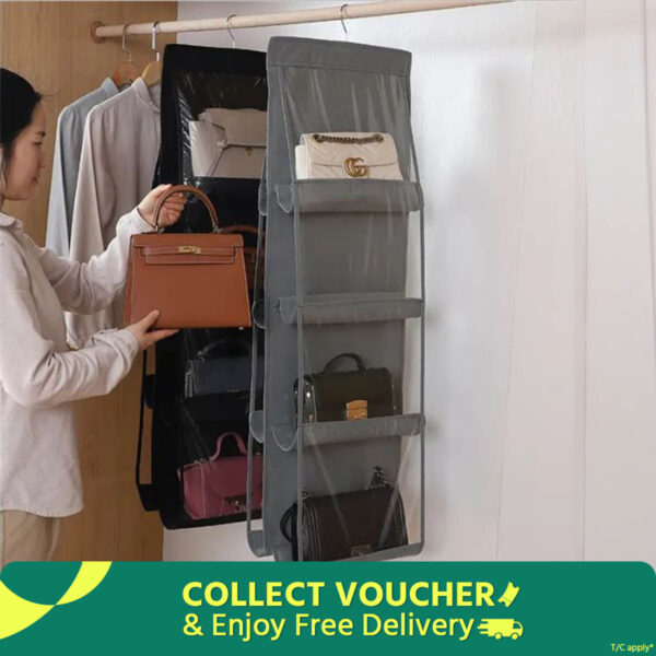 Hanging Bag Organizer 6 Pocket Premium Quality Haning Bag Organizer