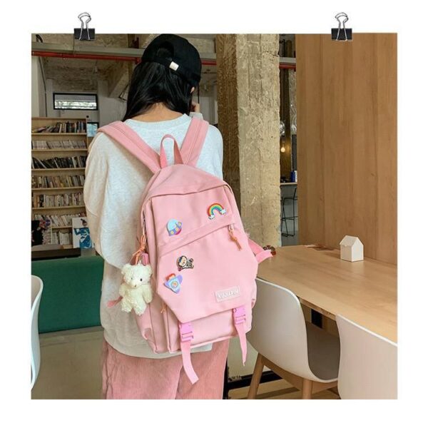 Multi color Backpacks For Women Cartoon Bags For Girls Korean Schoolbag