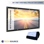 Portable Projector Screen 84”/100” Wall Mounted Screen For Projector Home Cinema Indoor, Outdoor Bangladesh (New)