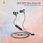 QKZ DM7 Zinc Alloy Hifi Super Bass In Ear Earphones - Black - Headphone Bangladesh (New)