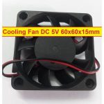5V 60mm Cooling Fan DC 5V 60x15mm 6015 Brushless Heatsink Cooler Cooling Radiator Heat Dissipation Fan With Cable Bangladesh (New)