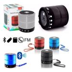 Ws-887 Mini Speaker Metal Fm/Aux/Bluetooth/Sd Card/Usb-Portable Speaker Bangladesh (New)