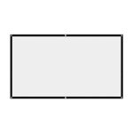 【HOT】 KTV Office Home Outdoor Easily Install Projector Curtains Simple Curtain Projection Screen Anti-light Screen Bangladesh (New)