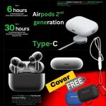 AirPods Pro 2nd gen Made in Dubai premium  Black Edition Dubai  wireless Earbuds  By Sparkon Bangladesh (New)