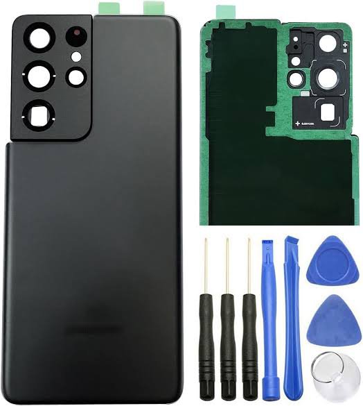 1000005073.jpg Samsung Galaxy S21 Ultra Back Battery Cover Housing Backshell Rear Back Cover Case Repair Parts - Image 1