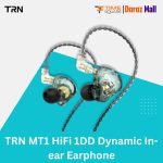 TRN MT1 HiFi 1DD Dynamic In-ear Earphone Drive HiFi Bass Metal Monitor Running Sport Earphone - Headphone Bangladesh (New)