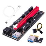 New PCI-E pcie Riser 009 Express 1X 4x 8x 16x Extender PCI E USB Riser 009S Dual 6Pin Adapter Card SATA 15pin for BTC Miner Bangladesh (New)