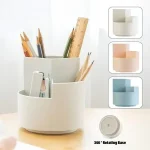 360 Rotating Large Capacity Rotating Pen Holder Desk Pencil Storage Box Organizer Bangladesh (New)