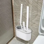 3in1 Toilet Brush Silicone Wall Mounted Multi-functional Cleaning Tools with Bracket Home Bathroom Accessories Bangladesh (New)