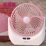 Lithium rechargeable mini table fan with LED light -1880 Bangladesh (New)