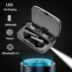M19 TWS Wireless Bluetooth Earbuds - Featuring Touch Control, HD Mirror, and the Latest Updates for Enhanced Performance Bangladesh (New)
