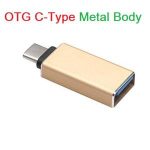 Type C OTG Metal Body Type-C Male Adapters To USB 3.0 Female Converter OTG Function USB 3.0 OTG Data Sync For Android Mobile Phone  Bangladesh (New)