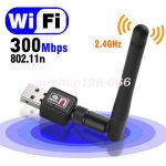 300 MBPS USB WiFi RECEIVER with high speed Antenna TV.VIDEO FB --black Bangladesh (New)