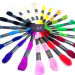 16 Pieces/Skeins Embroidery Floss Cross Stitch Thread / DMC Thread For Embroidery 6 line thread Cotton Embroidery Thread