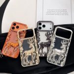 Sroof Case For iPhone 12 13 14 15 16 17 Pro Max 17 Air New luxury three-dimensional diamond studded elk Phone Case Back Cover Bangladesh (New)
