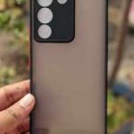 For Vivo V29E Luxury Matte Trendy Stylish Shockproof Camera Bumper Protective Smoky Transparent Back Cover Case Bangladesh (New)