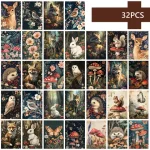 32pcs, street art postcards, wall stickers, mailing cards, greeting cards, DIY postcards, souvenir postcards, decorative items Bangladesh (New)