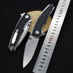 New M390 Steel Folding Knife G10 Handle Outdoor Camping Survival Hunting Knife Fruit Portable High Hardness Tactical EDC Tool Bangladesh (New)