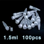 100PCS 1.5ml Lab PP Plastic Test Tube Centrifuge Tube Vial Screw Cap Skirted For laboratory Experiment Supplies Bangladesh (New)