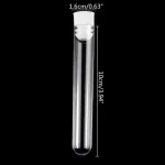 10Pcs Plastic Test Tubes Lab Test Tool With Screw Cap Transparent 16x100mm Bangladesh (New)