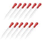 5Pcs 10ml Glass Pipette Medicine Laboratory Dropper Red Rubber Head Pipet Dropper for Office School Chemistry Supplies Lab Tubes Bangladesh (New)