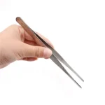 1PC Tweezers 12.5cm/14cm/16cm/18cm/20cm/25cm/30cm Stainless Steel Medical Dental Precision Long Straight Forceps Tweezers Bangladesh (New)