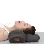 Hot Compress Vibration Cervical Pillow Spine Sleeping Neck Massager Heating Compress Relaxation Treatment Bangladesh (New)