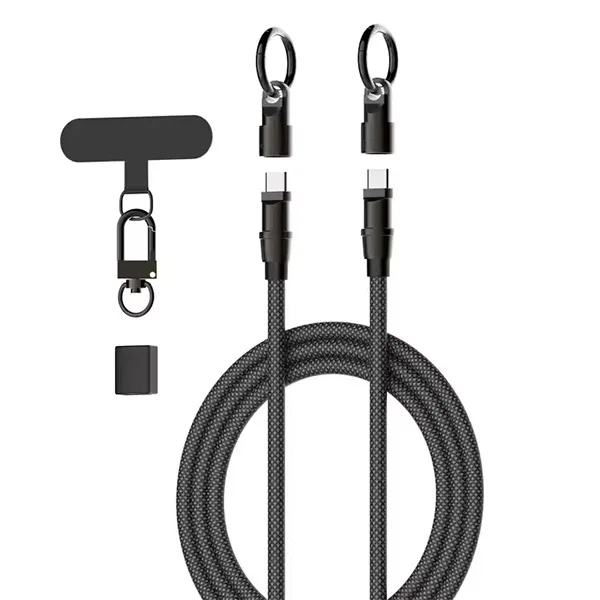 LDNIO-LC22C-65W-Fast-Charging-Nylon-Lanyard-Type-C-Data-Cable-1.2M-1 LDNIO LC22C 65W Fast Charging Nylon Lanyard Type-C Data Cable 1.2M Bangladesh (New) - Image 1
