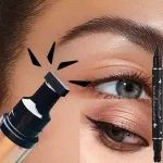 Black Eyeliner Stamp Triangle Dual-ended Liquid Eyeliner Waterproof Sweat-proof Quick Dry Eyeliner Makeup Seal Tool Cosmetics Bangladesh (New)