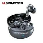 Monster MQT39 Gaming Earphone Ture Wireless Bluetooth 6.0 Headphones Low Latency Noise Reduction Earbuds Headset With Mic New Bangladesh (New)