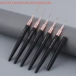 5PCS 4/8/12/20/25mm Manicure Pens for Long Lines And Thin Details Painting Drawing Tool Nail Art Liner Brushes Set Various Sizes Bangladesh (New)