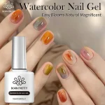 BORN PRETTY Clear Blooms Gel 10ML Soak Off Watercolor Nail Gel Polish for Spreading Effect Marble Gel Nail Polish Painting Nails Bangladesh (New)