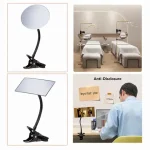Flexible Clip-on Eyelash Extension Mirror 360° Rotatable Portable Mirror for Salon Grafting Personal Daily Use Bangladesh (New)