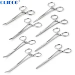 1Pcs Stainless Steel Hemostatic Forceps 12.5/14/16/18CM Straight/Curved Tip Bangladesh (New)